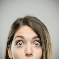 A visibly shocked person rendered speechless