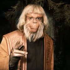Dr. Zaius, the orangutan character from Planet of the Apes.