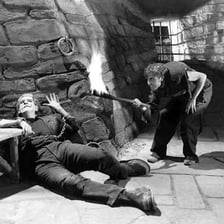 A classic cinematic depiction of Igor, Frankenstein's assistant.