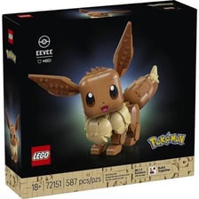 A LEGO Eevee model from the Pokémon building-set line.