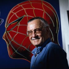 Portrait of comics creator Stan Lee.