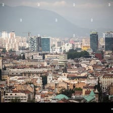 A view of Sarajevo in Bosnia and Herzegovina.