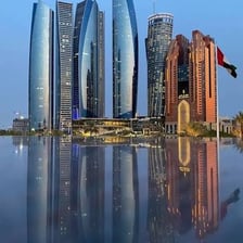 A view of Abu Dhabi, the capital of the United Arab Emirates.