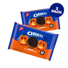 Oreo sandwich cookies alongside packages of different flavors.