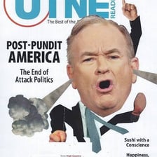 A cover of Utne Reader magazine.