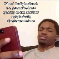 A humorous meme displayed on a smartphone