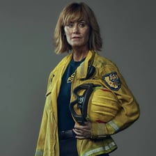 Actress Diane Farr, who appears in Fire Country.