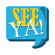 A speech bubble containing the word “See?”