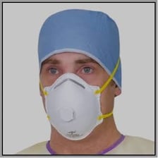People wearing protective masks over their noses and mouths
