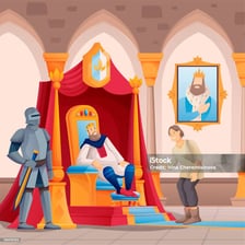 A person being sent away from a city or kingdom.