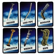 The lead-pipe weapon token from the board game *Clue*.