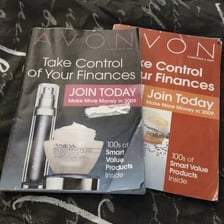 Cosmetics and personal-care products sold under the Avon brand.