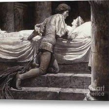 An artistic depiction of Romeo and Juliet’s tragic final scene.