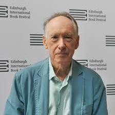 A portrait of British novelist Ian McEwan.