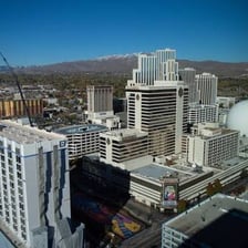 The Reno, Nevada skyline with casino buildings