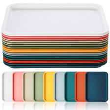 A stack of cafeteria trays.