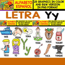 An educational illustration showing the Spanish conjunction y translated as and