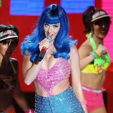 Katy Perry performing onstage