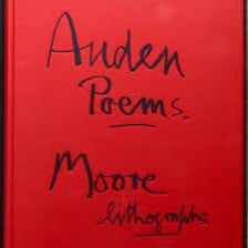 A poetry book and a handwritten poem associated with W. H. Auden.