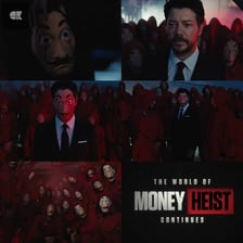 Promotional imagery for the Netflix series Money Heist