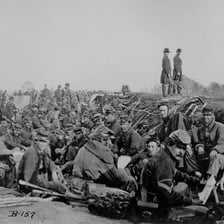 A historical battlefield associated with armed conflict.