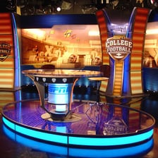 The ESPN College GameDay outdoor broadcast set