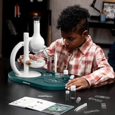 A laboratory setup with scientific equipment