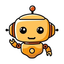 Illustration of a small automated robot.