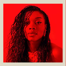 Portrait of filmmaker Nia DaCosta, director of The Marvels.