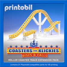 A roller coaster track illustrating rises and falls