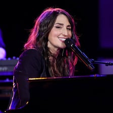 Sara Bareilles performing onstage