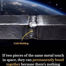 An illustration showing two materials joining into one.