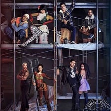 A stage performance of the musical Rent