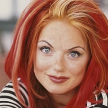 Portrait of singer Geri Halliwell, also known as Ginger Spice.