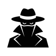 A shadowed figure representing an undercover spy