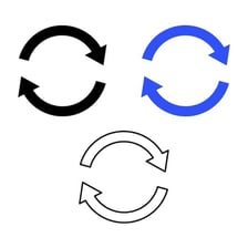 A circular-arrow symbol representing repetition