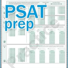 A PSAT practice booklet for high school students.