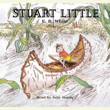 A book cover for E. B. White’s “Stuart Little.”