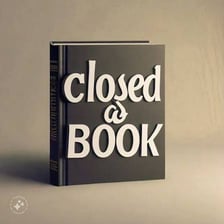 A closed book symbolizing that a matter is settled