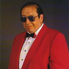 Gorilla Monsoon appearing as a professional wrestler and commentator