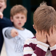 A person appearing embarrassed and humiliated