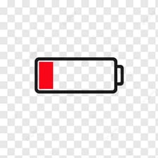 An empty battery indicating that its energy has been used up