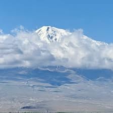 The snow-capped peak of Mount Ararat