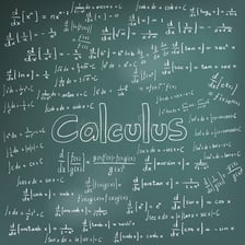 Calculus notation showing a limit on a chalkboard