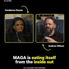 Two people in a public discussion, with one speaking emphatically.