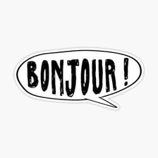 A speech bubble displaying the French word moi.