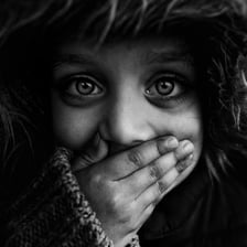 Portrait of a seemingly innocent child.