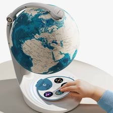 A globe representing Earth and geography