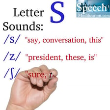 A large letter S representing the spoken name “ess”