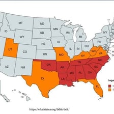 A map locating Arkansas within the southern United States